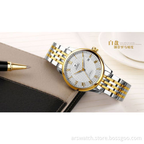 High quality luxury automatic watches for men, business watch style, stainless steel case